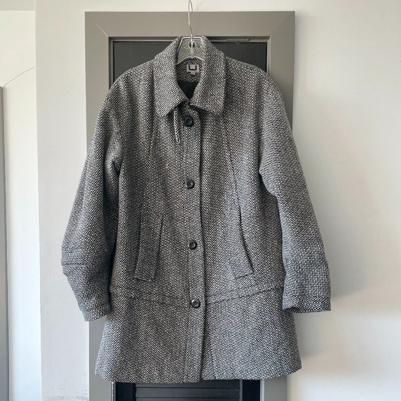 Adolfo Dominguez Women Wool Coat Size 8 Medium - Picture 2 of 12